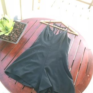 Flattering black romper with back detail